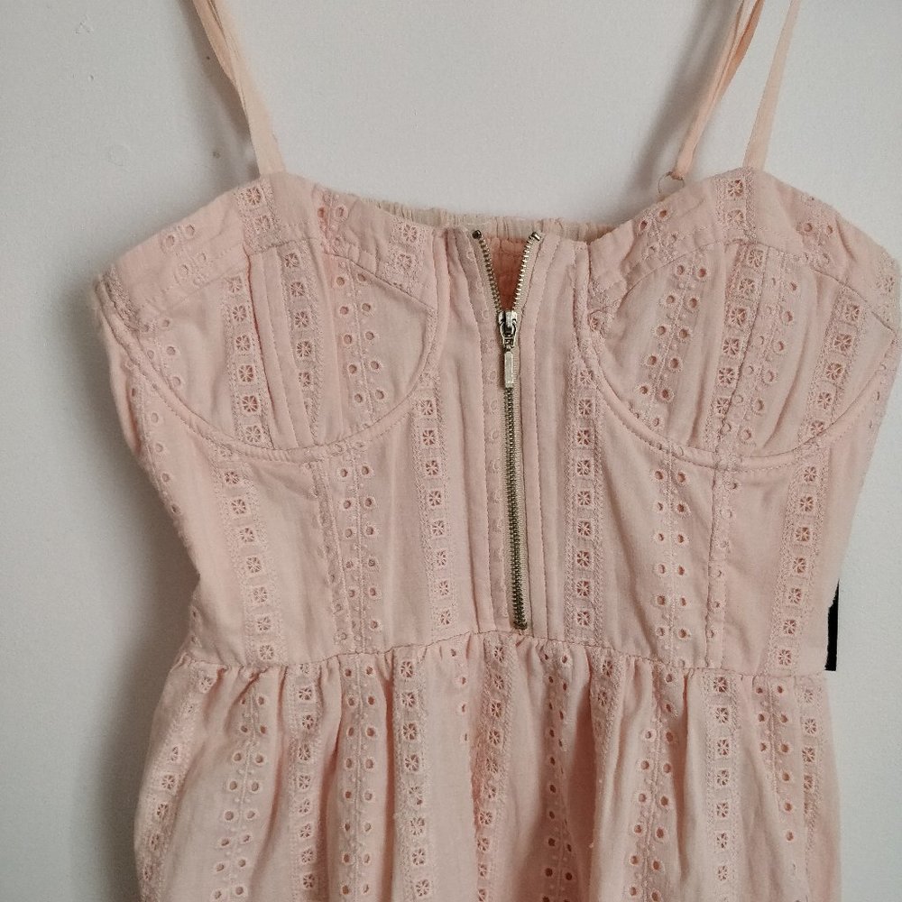 NEW Peach Coral Corset Dress Forever 21, Large